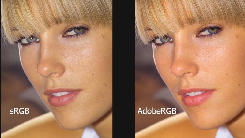 sRGB vs AdobeRGB